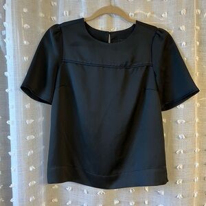 J. Crew Classic Black Blouse